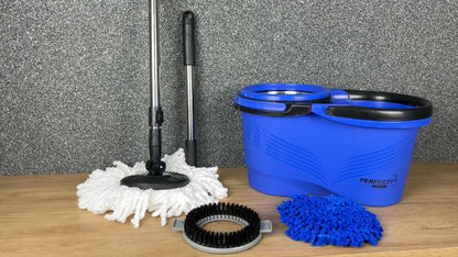 Super Mop Inox 4L Clean Bright - Sistema Giratório Profissional